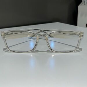 Blue Light Clear Rectangular Eyeglasses